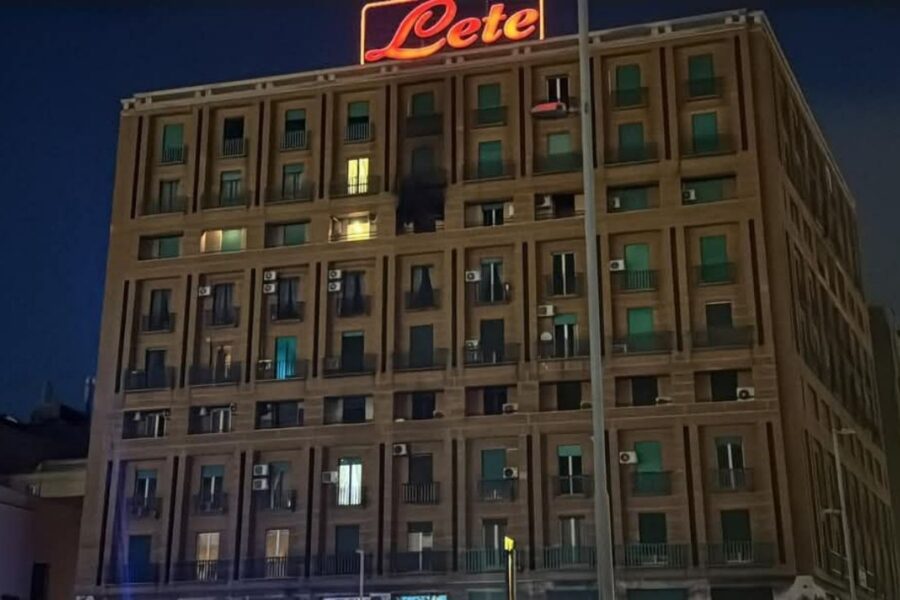 Piazza Municipio incendio b&b