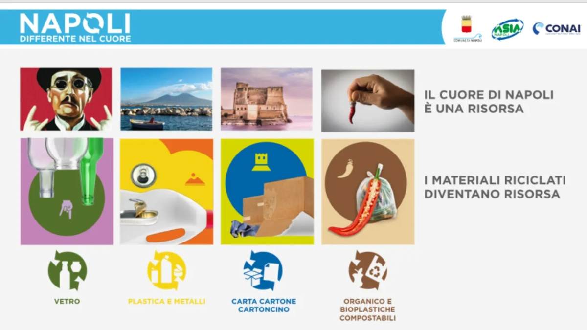 “Napoli Differente nel Cuore”: positivi i primi mesi della differenziata