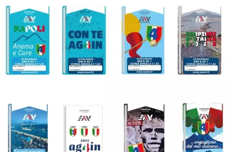 Quarto scudetto del Napoli: Eav emette biglietti celebrativi