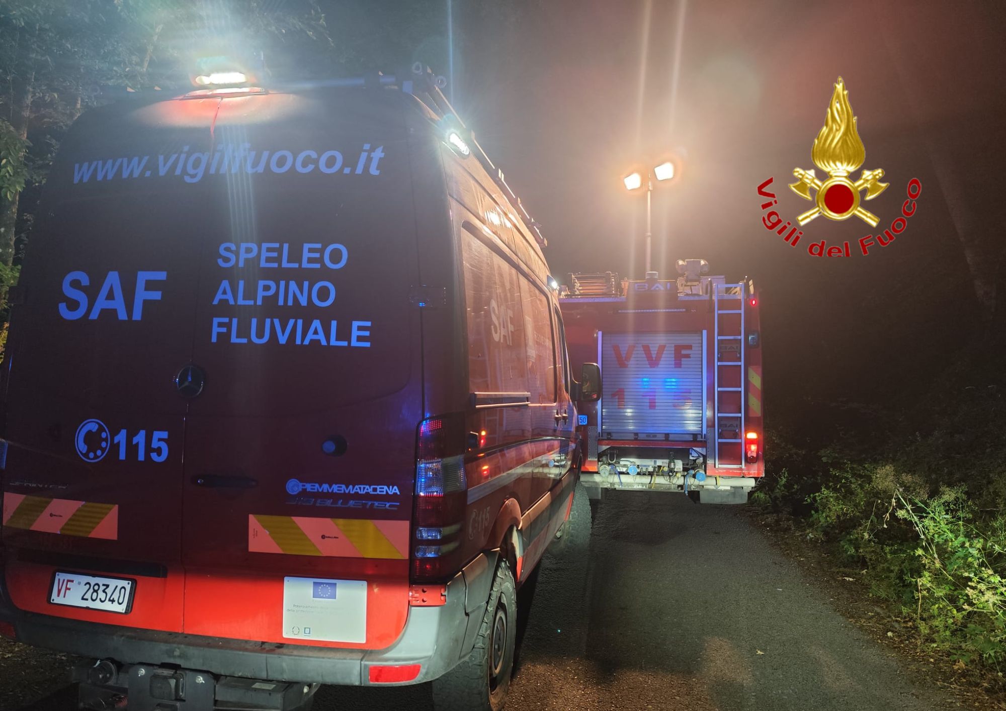 Vigili del Fuoco di Salerno salvano cinquantenne caduta in un dirupo