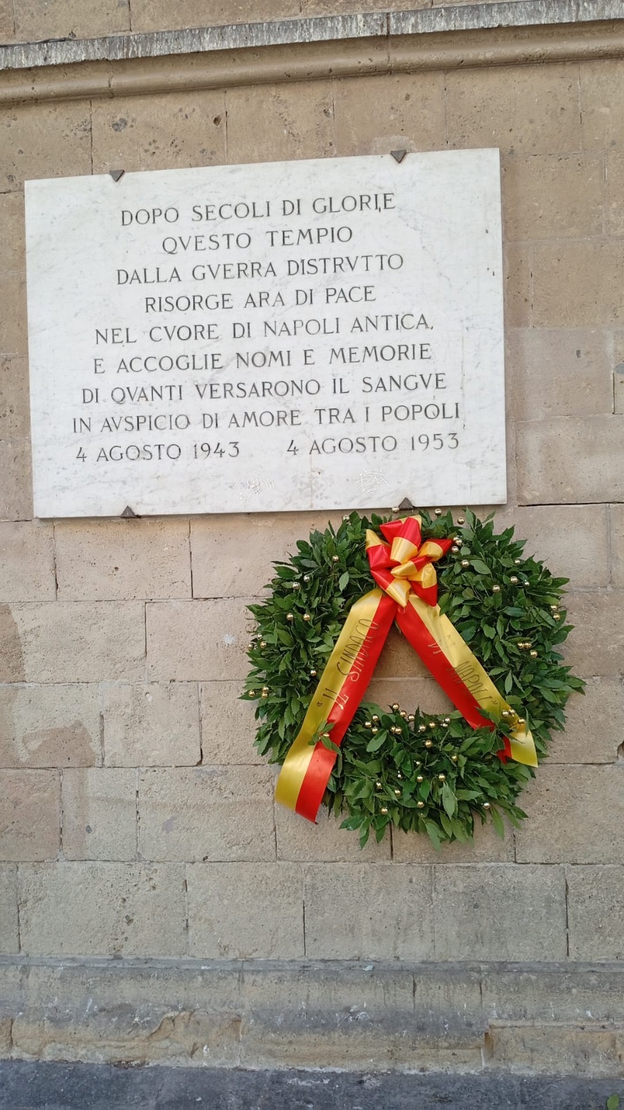 Napoli ricorda il bombardamento del 4 agosto 1943