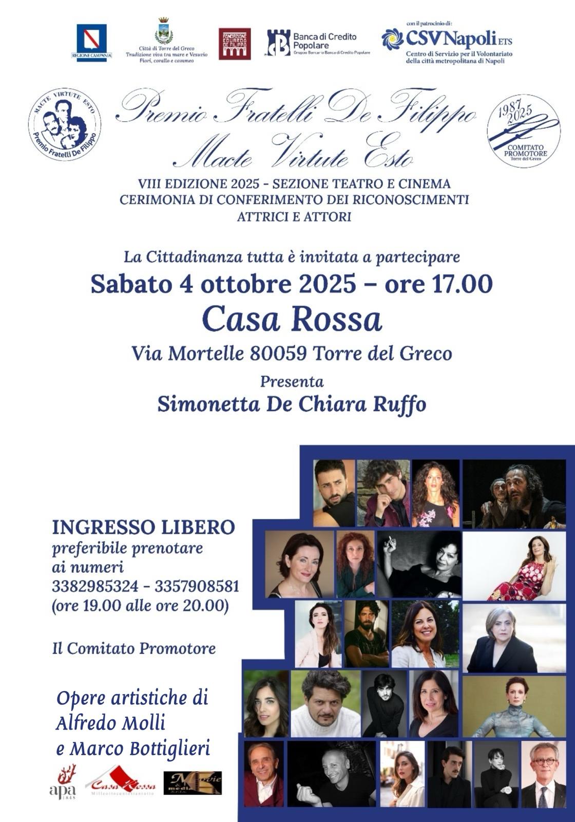 Il premio Fratelli De Filippo