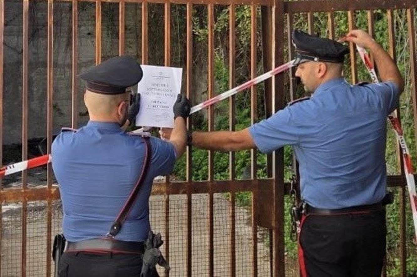 Officina abusiva nella Terra dei fuochi