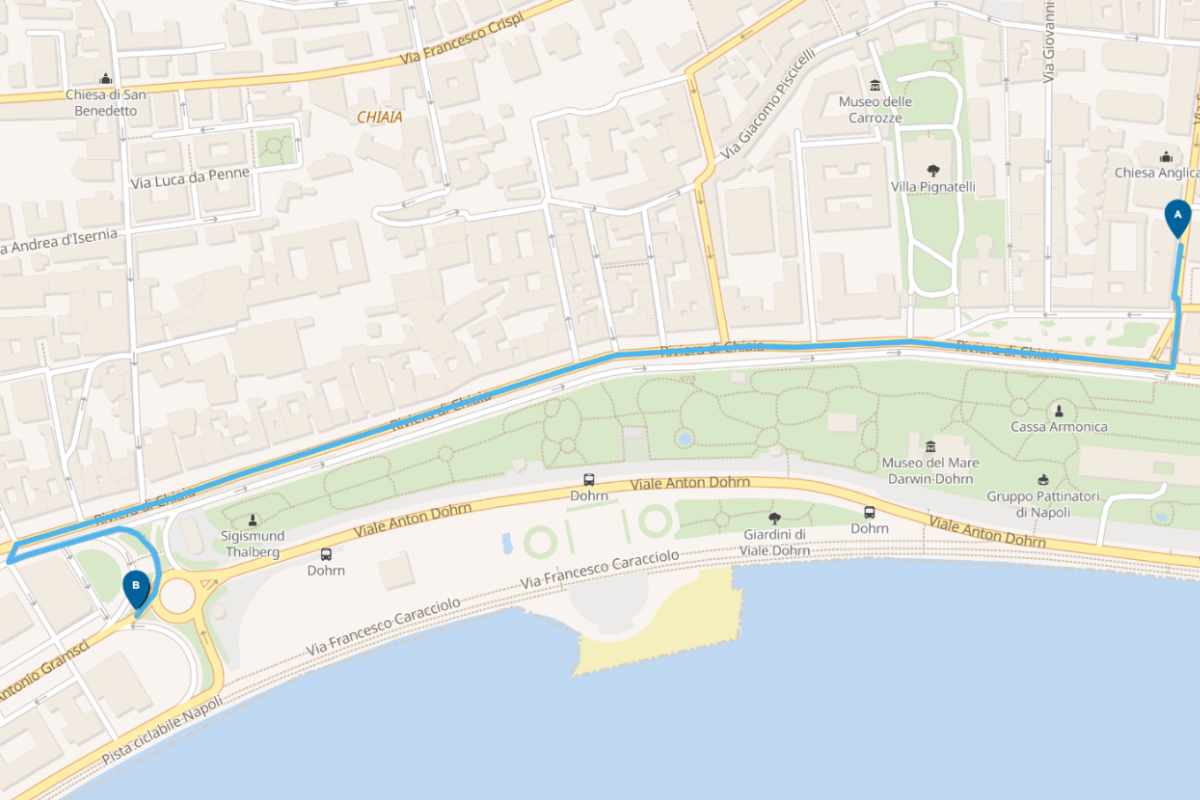 Riviera di Chiaia, nuovo dispositivo traffico