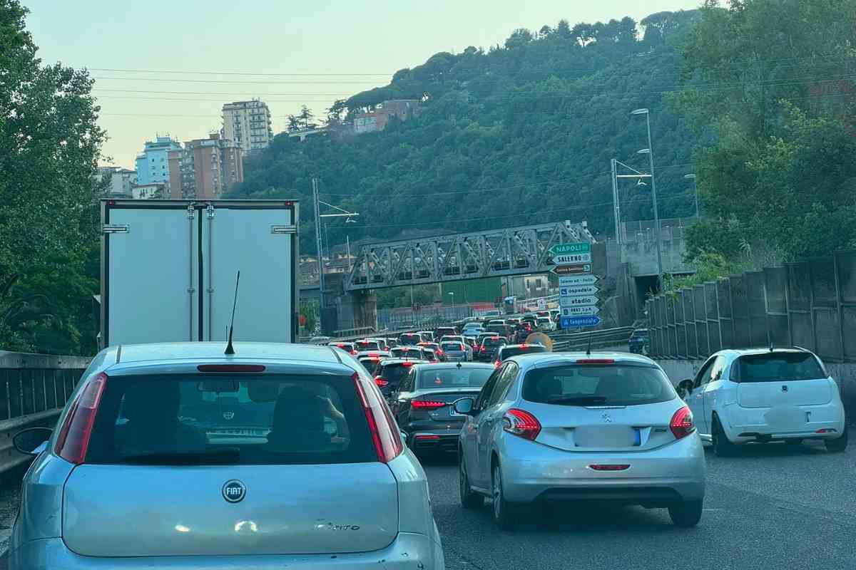 Salerno, traffico in tilt per lavori autostradali