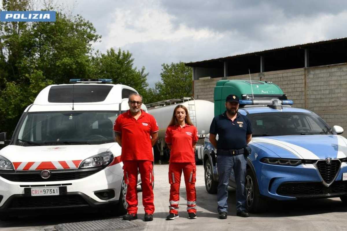 Salerno, Gasolio confiscato donato alla Croce Rossa