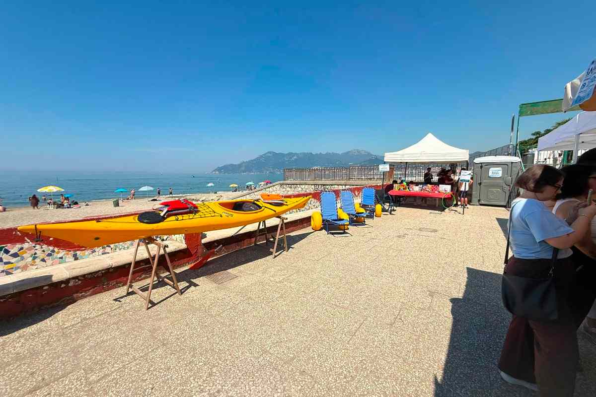 Salerno, inaugurata la spiaggia inclusiva