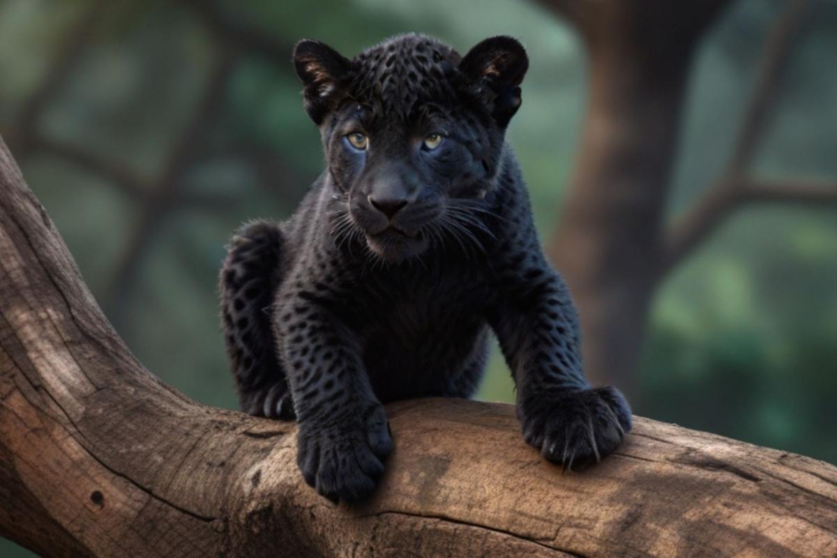 Allo Zoo di Napoli una cucciola di Giaguaro nero