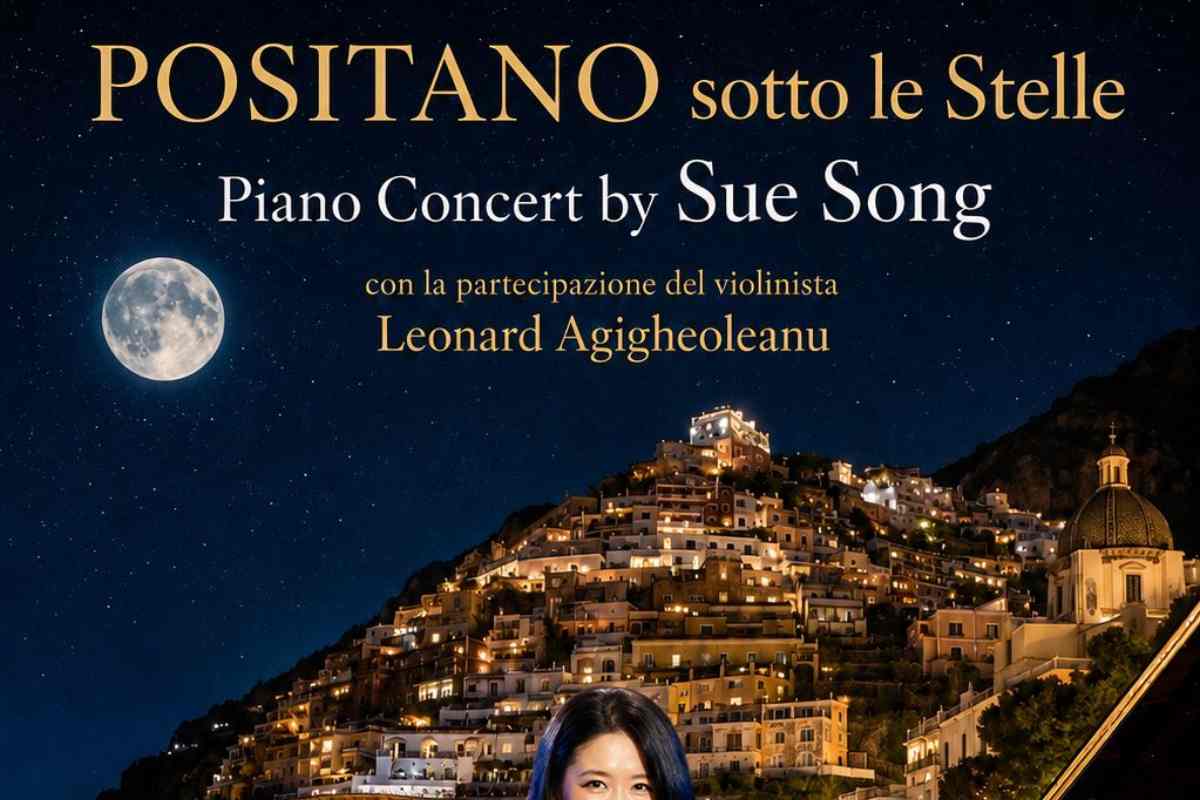 Positano Sotto Le Stelle, Domenica 23 agosto concerto in Spiagga Grande: pianista Sue Song