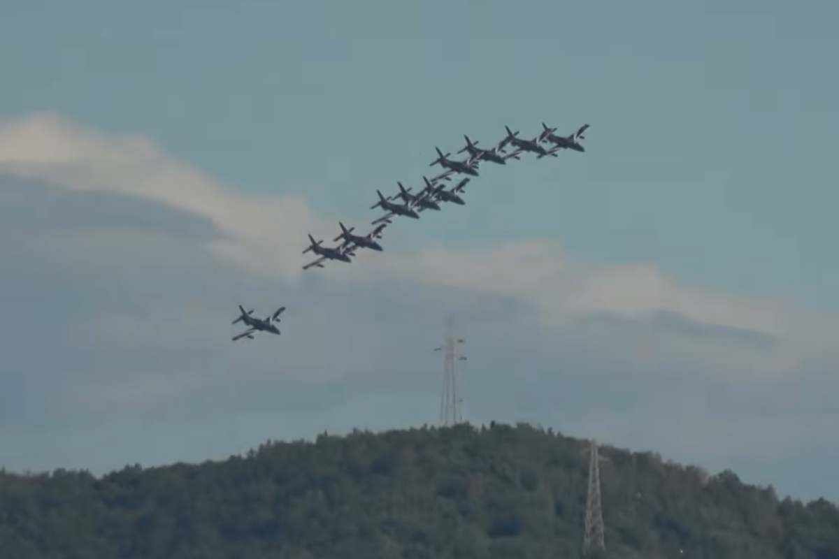 A Salerno lo show delle frecce tricolori