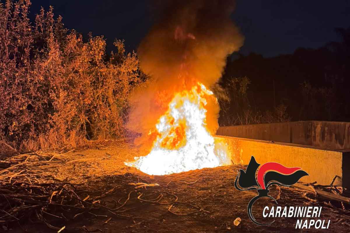Acerra, incendia plastica: arrestato piromane